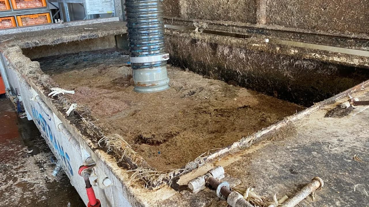 VACIT vacuum hose recovering wet material from a site pit